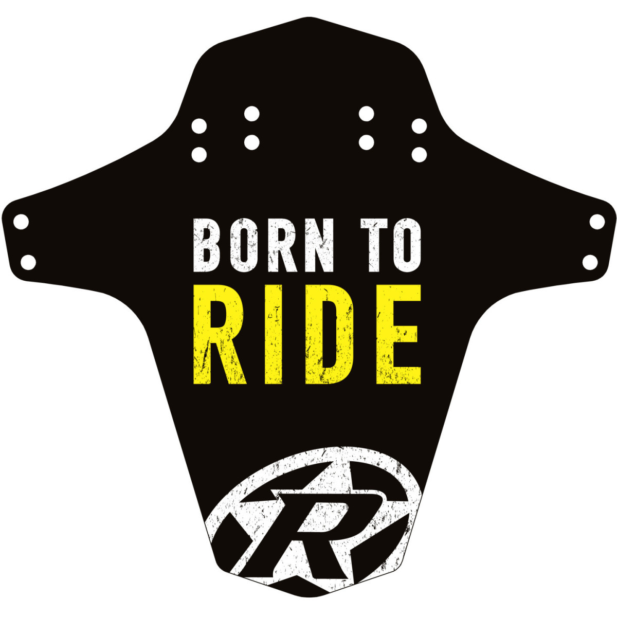 Reverse Born to Ride Mudfender | Black - Yellow