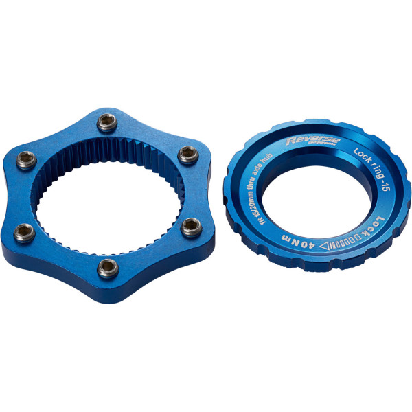 Reverse Components Centerlock Center-Lock piduriketasi adapter | Sinine