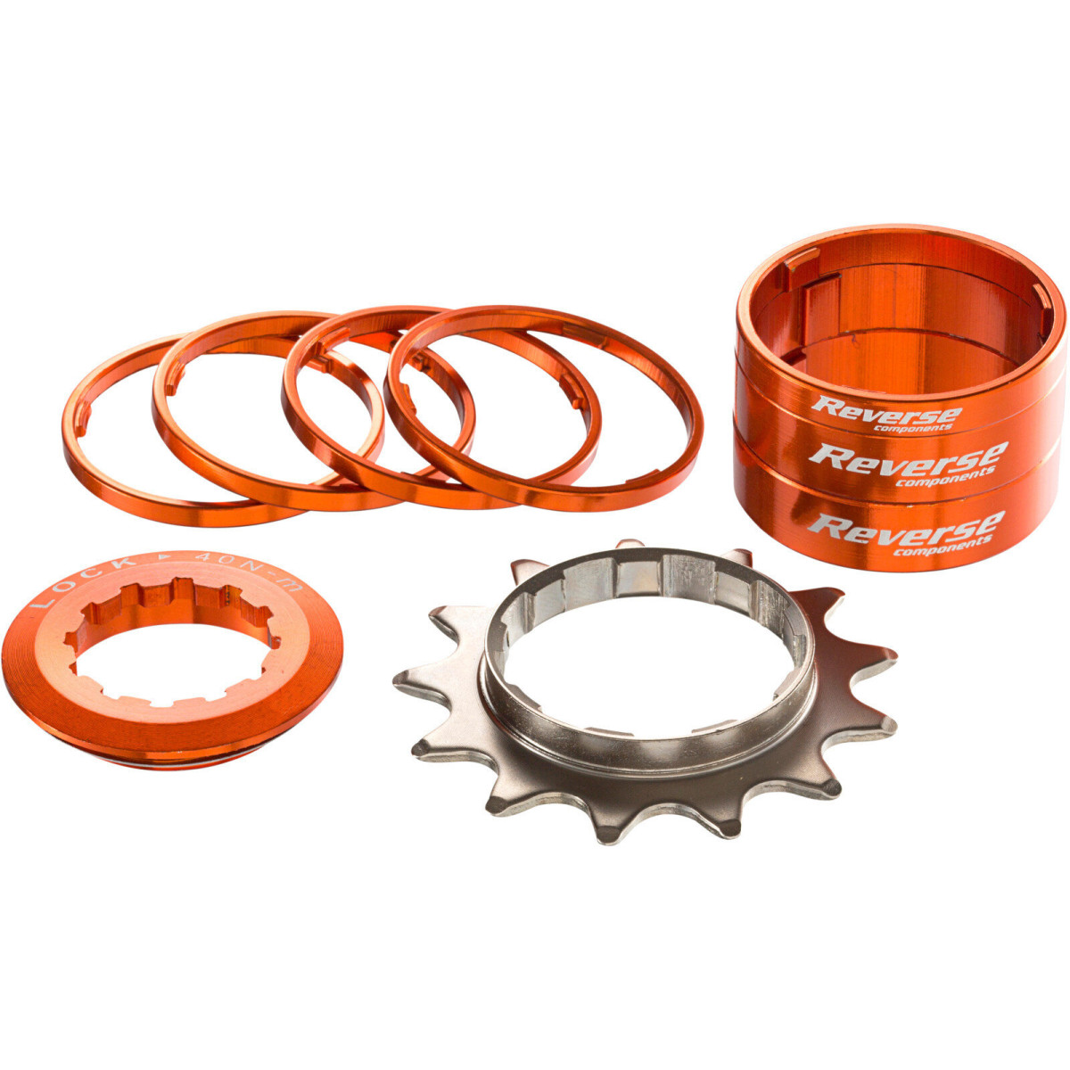 Reverse Components vienātruma pārejas komplekts | Shimano HG | Orange