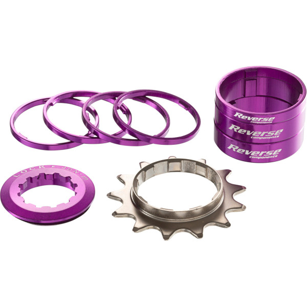 Reverse Components vienātruma pārejas komplekts | Shimano HG | Purple