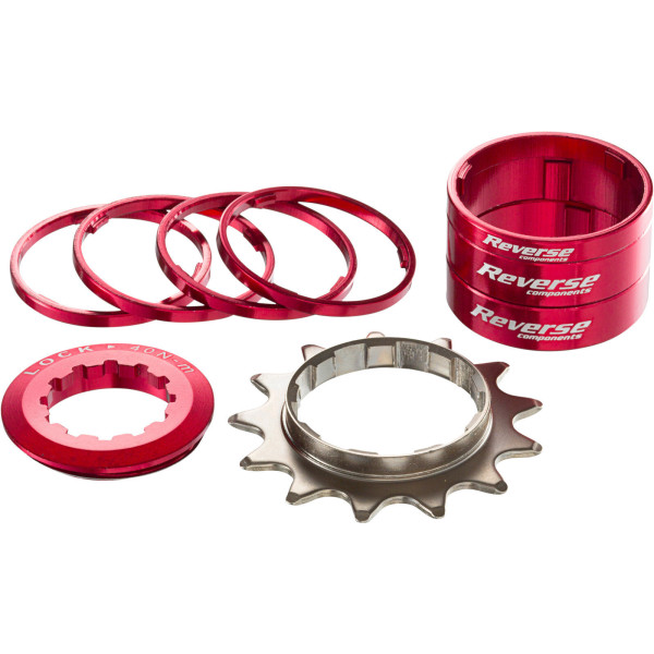 Reverse Components vienātruma pārejas komplekts | Shimano HG | Red