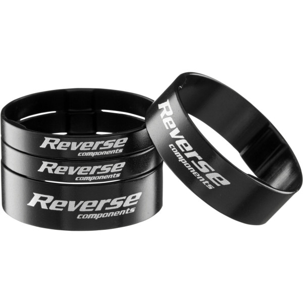 Reverse Components Ultra Light starplikas | 5/10mm | Black | 4 gab.