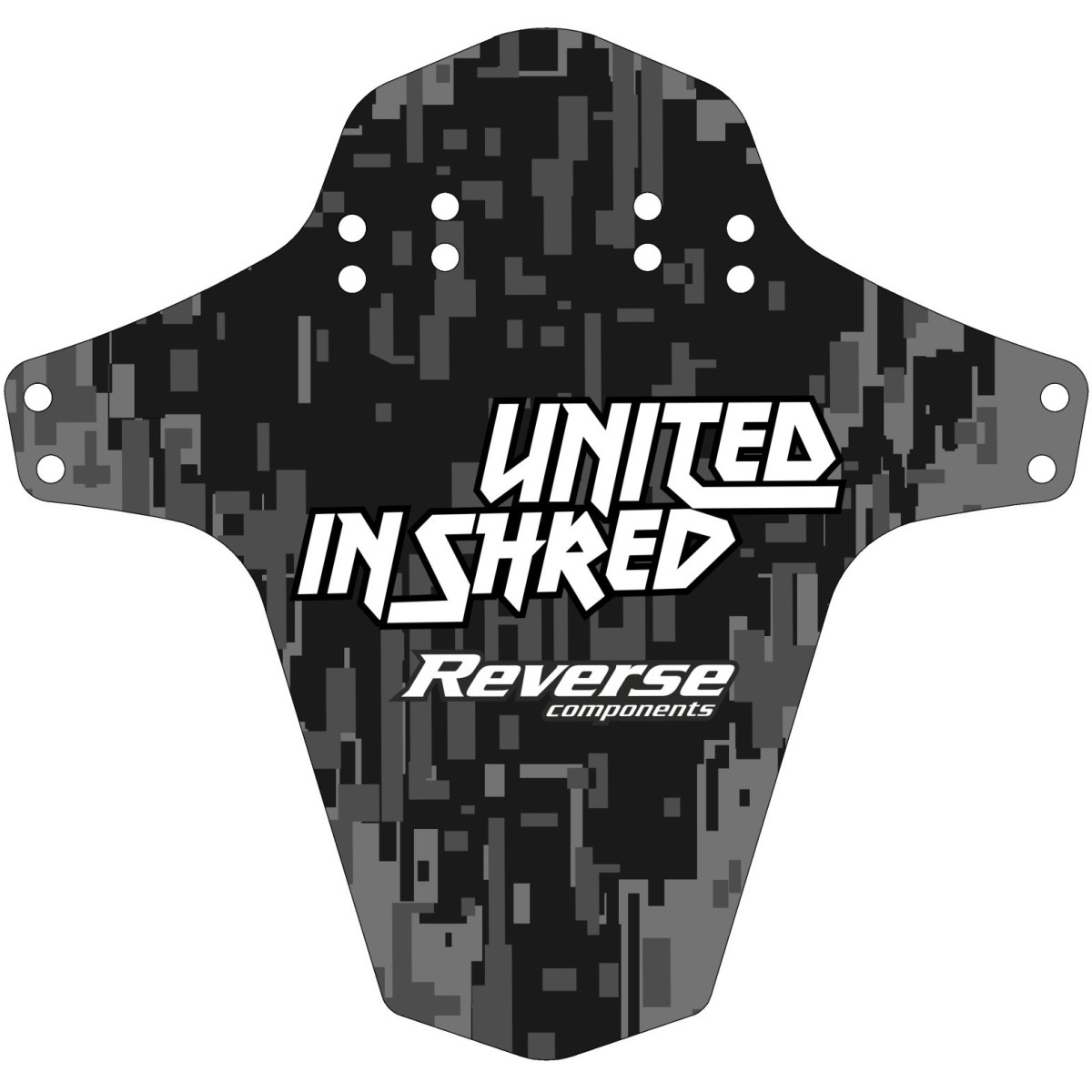 Reverse United in Shred Digi-Camo dubļu sargs | Black - Grey