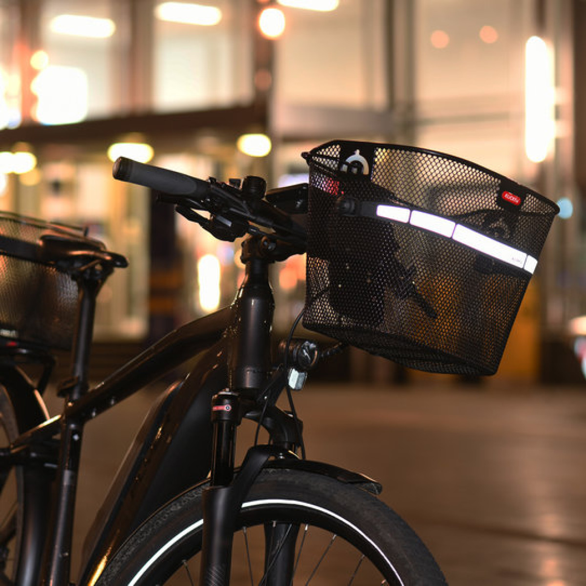 Rixen & Kaul KLICKfix Uni Handlebar Bike Basket | Black
