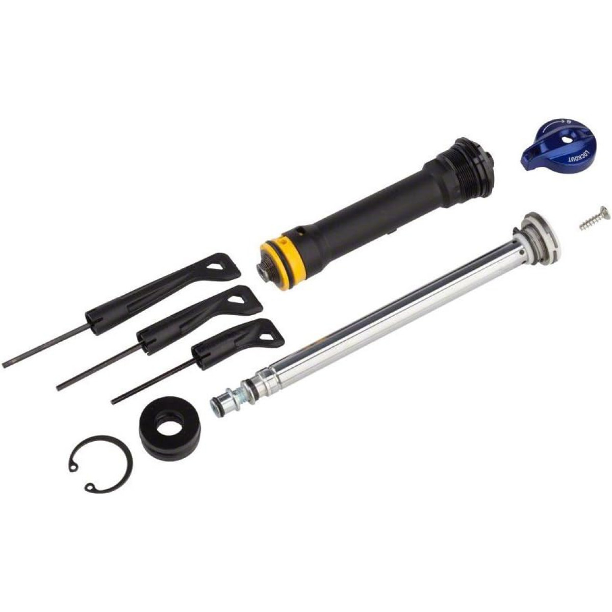 RockShox Fork Damper Assembly Kit | Crown Turnkey 26/27.5/29 80-100mm | 30 Gold A1