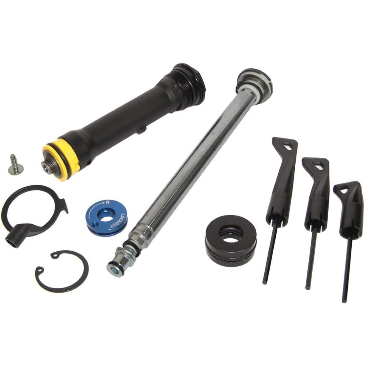 RockShox Fork Damper Assembly Kit | Turnkey Remote 17mm 26/27.5/29 80-100mm | 30 Gold A1