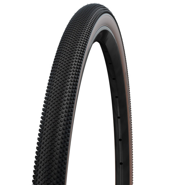 Schwalbe G-One Allround Performance RaceGuard TLR 28" Addix Green Folding Tire | Bronze Sidewall