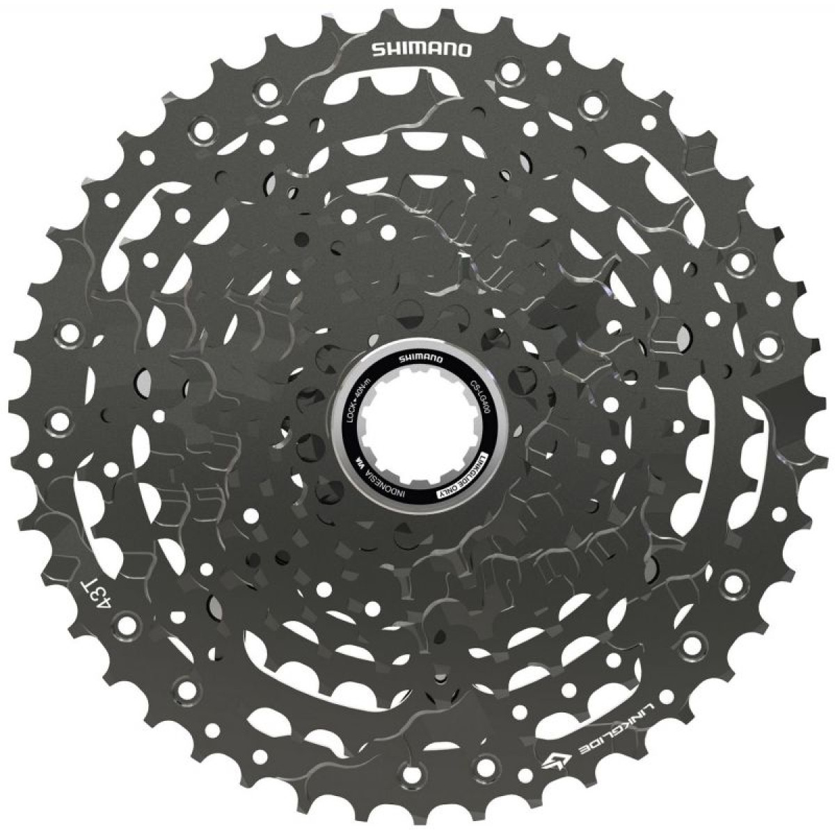 Shimano CUES CS-LG400 Linkglide kasete, 10 ātrumu