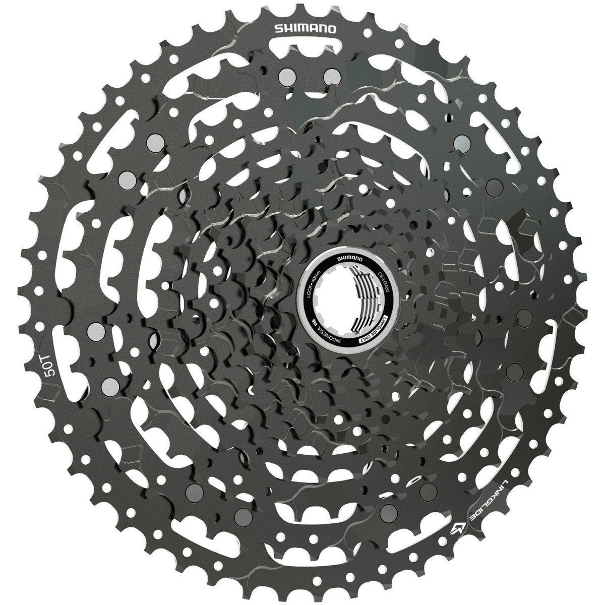 Shimano CUES CS-LG400 Linkglide kasete, 11 ātrumu