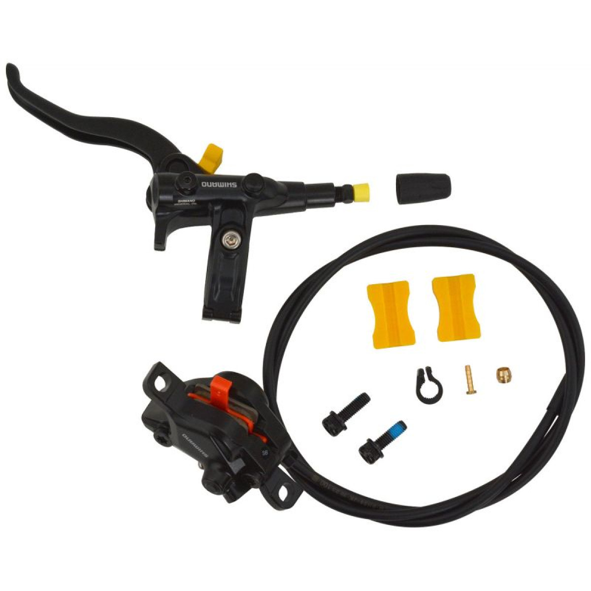 Shimano Deore BL-M4100 hidraulisko disku bremžu rokturis ar BR-MT410 suports | Kreisā | Priekšējā