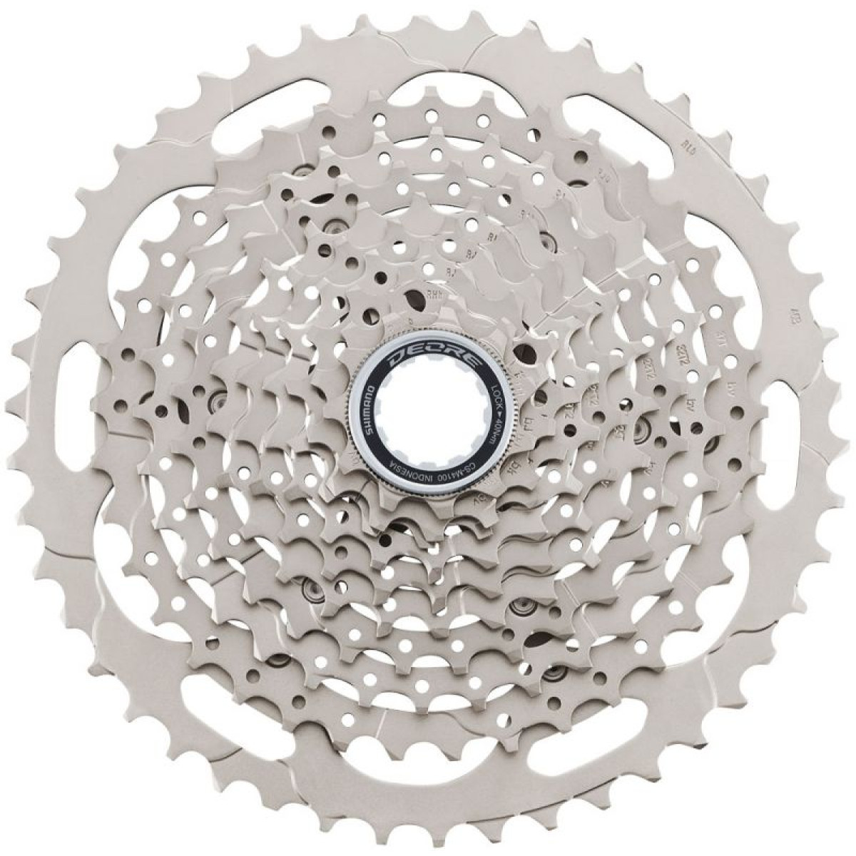 Shimano Deore CS-M4100 kasete, 10 ātrumu