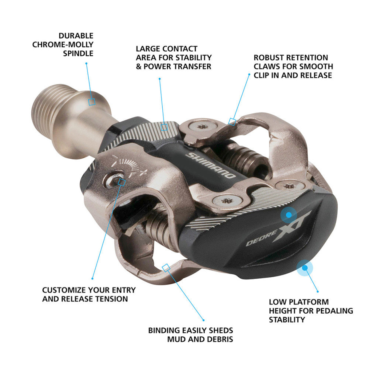 Shimano Deore XT PD-M8100 pedāļi