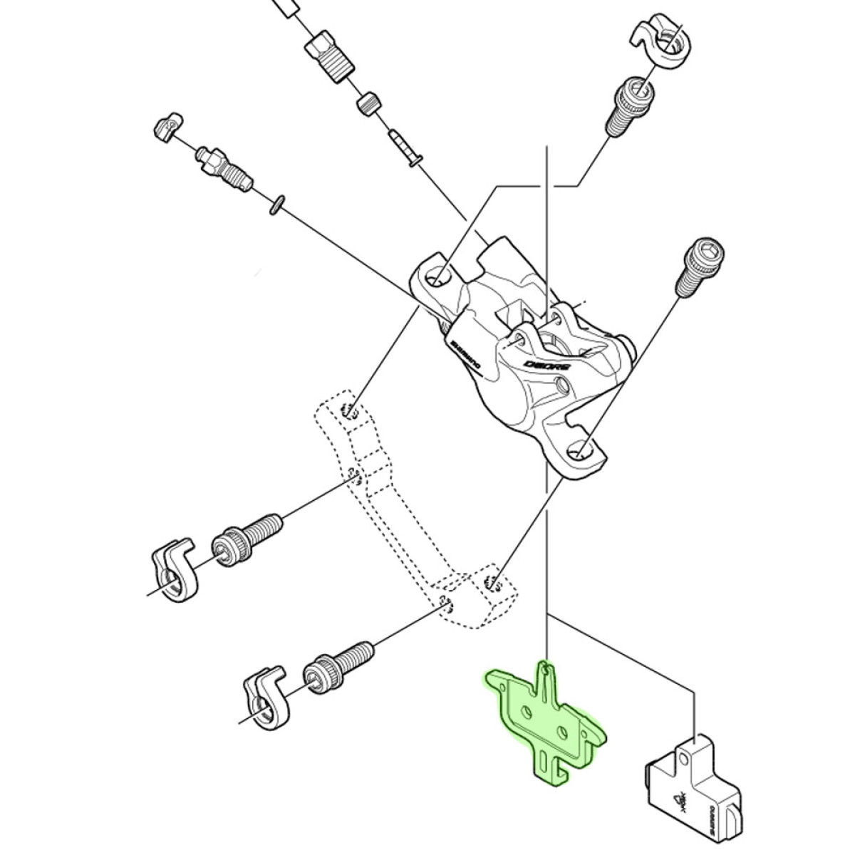 Shimano Brake Pad Spacer | BR-M615/BR-M6100/BR-S7000