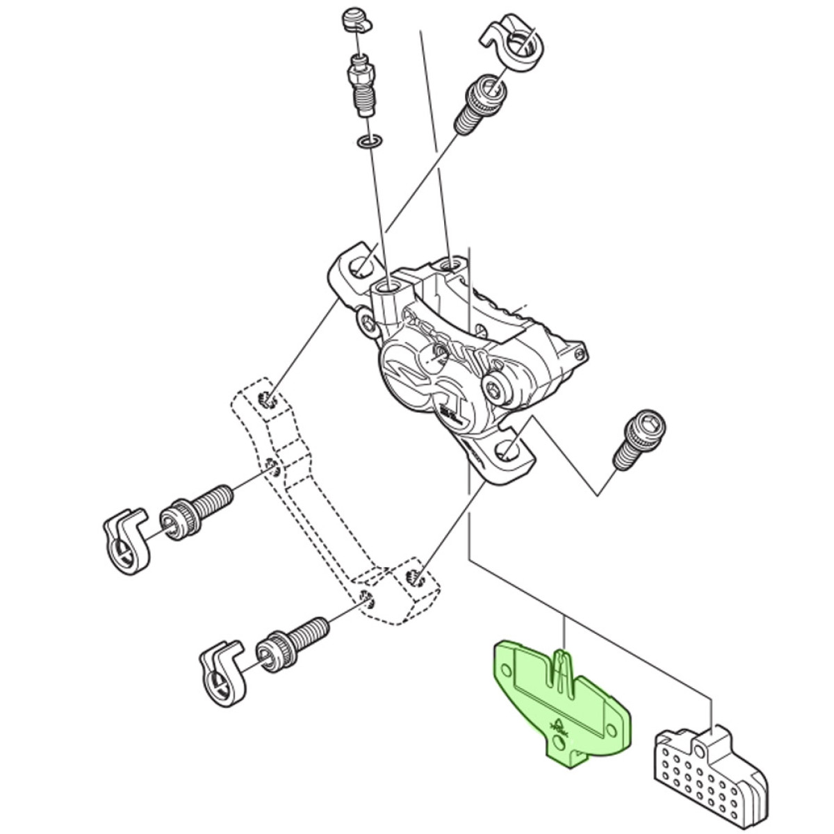 Shimano Brake Pad Spacer | BR-M820/BR-M640/M9120