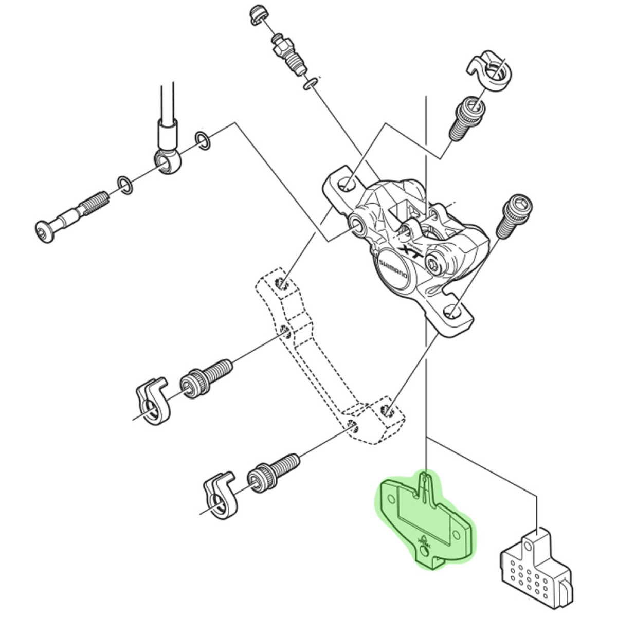 Shimano Brake Pad Spacer | BR-M985/785/675