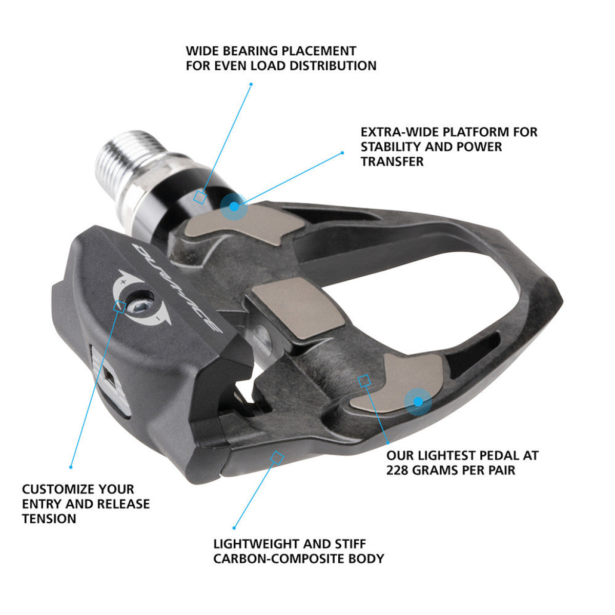 Shimano Dura Ace PD-R9100 pedāļi (standarta)