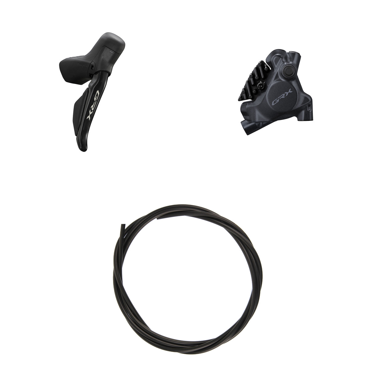 Shimano GRX Di2 ST-RX715 bremžu/pārnesumu svira ar RX410 bremžu suportu | 12-speed | Right | Rear