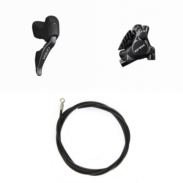 Shimano GRX Di2 ST-RX825 pārslēdzēju/bremžu rokturu komplekts ar BR-RX820 suports | 12 ātrumu | Labais | Aizmugurējais