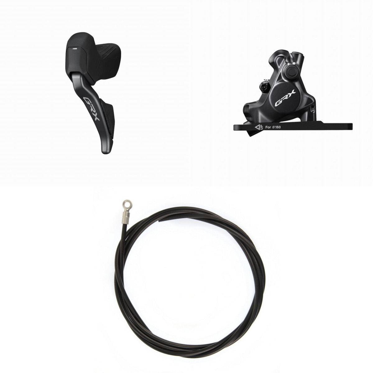 Shimano GRX Di2 ST-RX825 piduri-/linkvahetus koos BR-RX820 sangaga | 2-speed | vasakpoolne | esiosa | esiosa