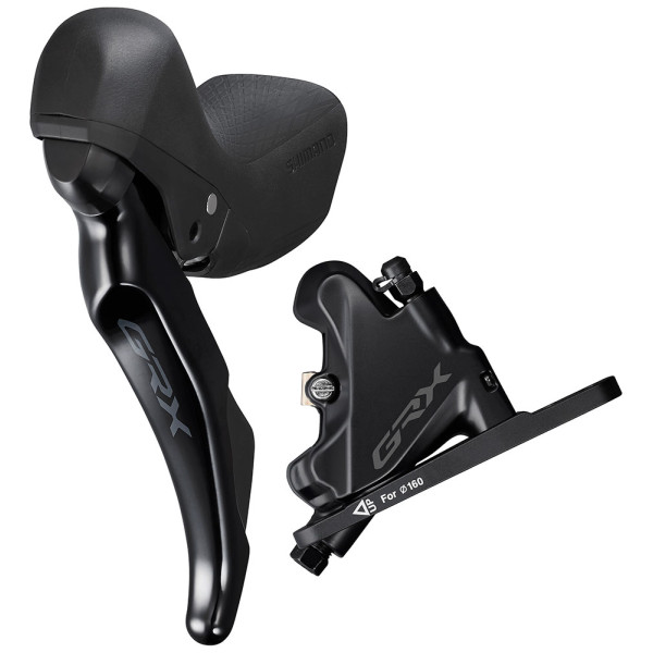 Shimano GRX ST-RX400 pārslēdzēju/bremžu rokturu komplekts ar BR-RX400 suports | 2 ātrumi | Kreisais | Priekšējais