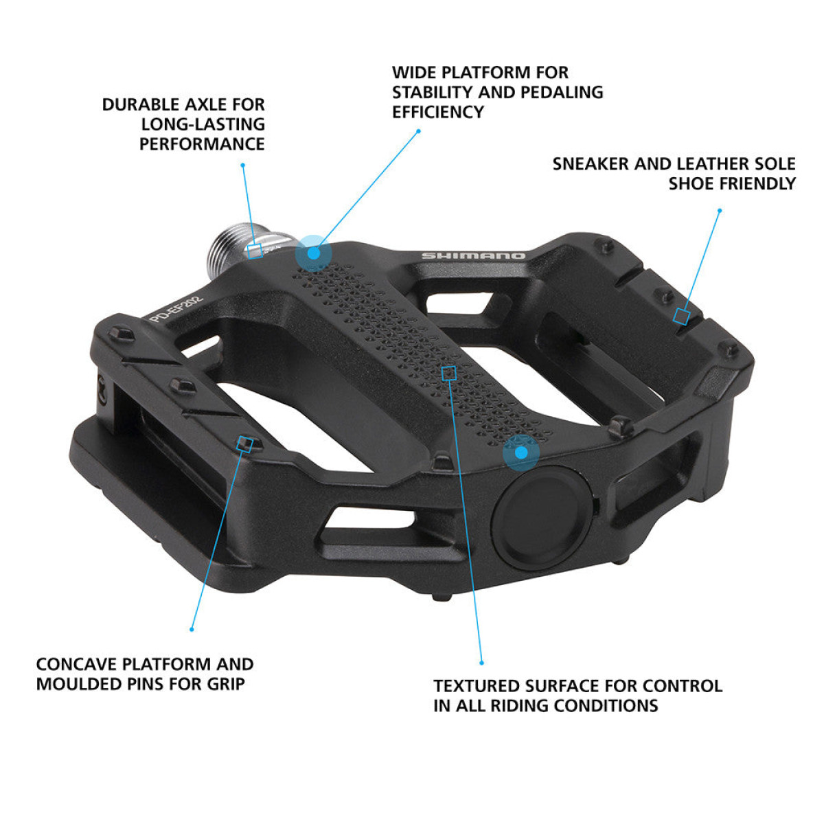 Shimano PD-EF202 Pedals | Black