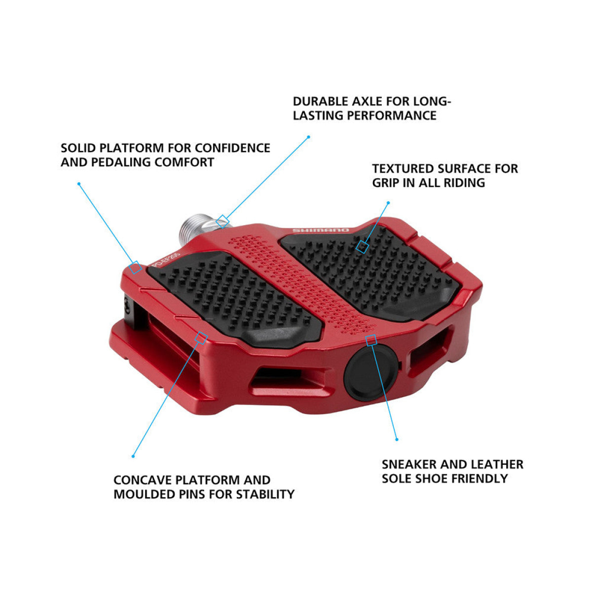 Shimano PD-EF205 pedaalid | Punased