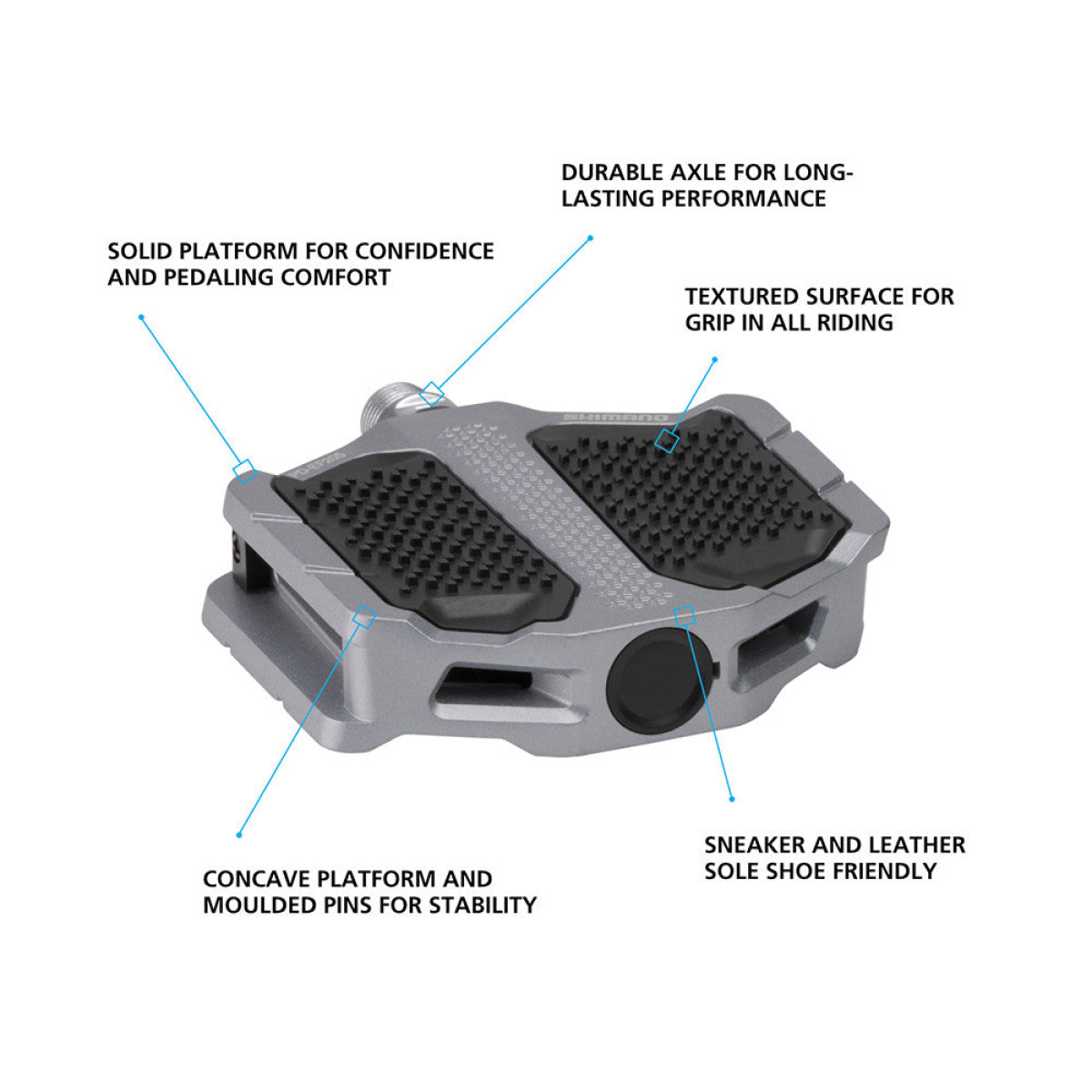 Shimano PD-EF205 pedaalid | Silver