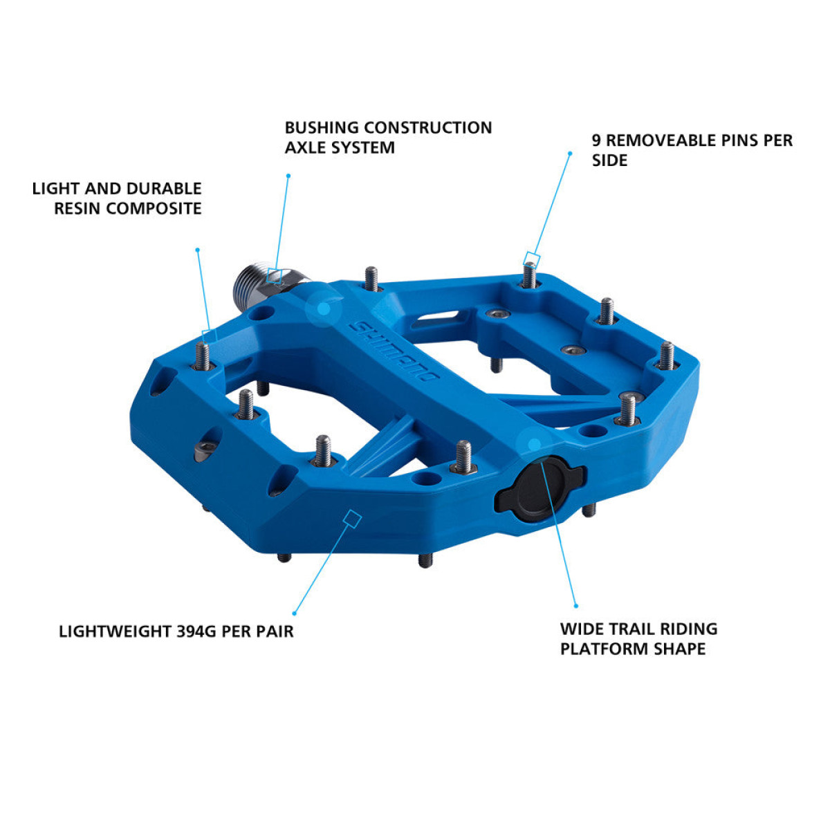 Shimano PD-GR400 pedaalid | Sinine