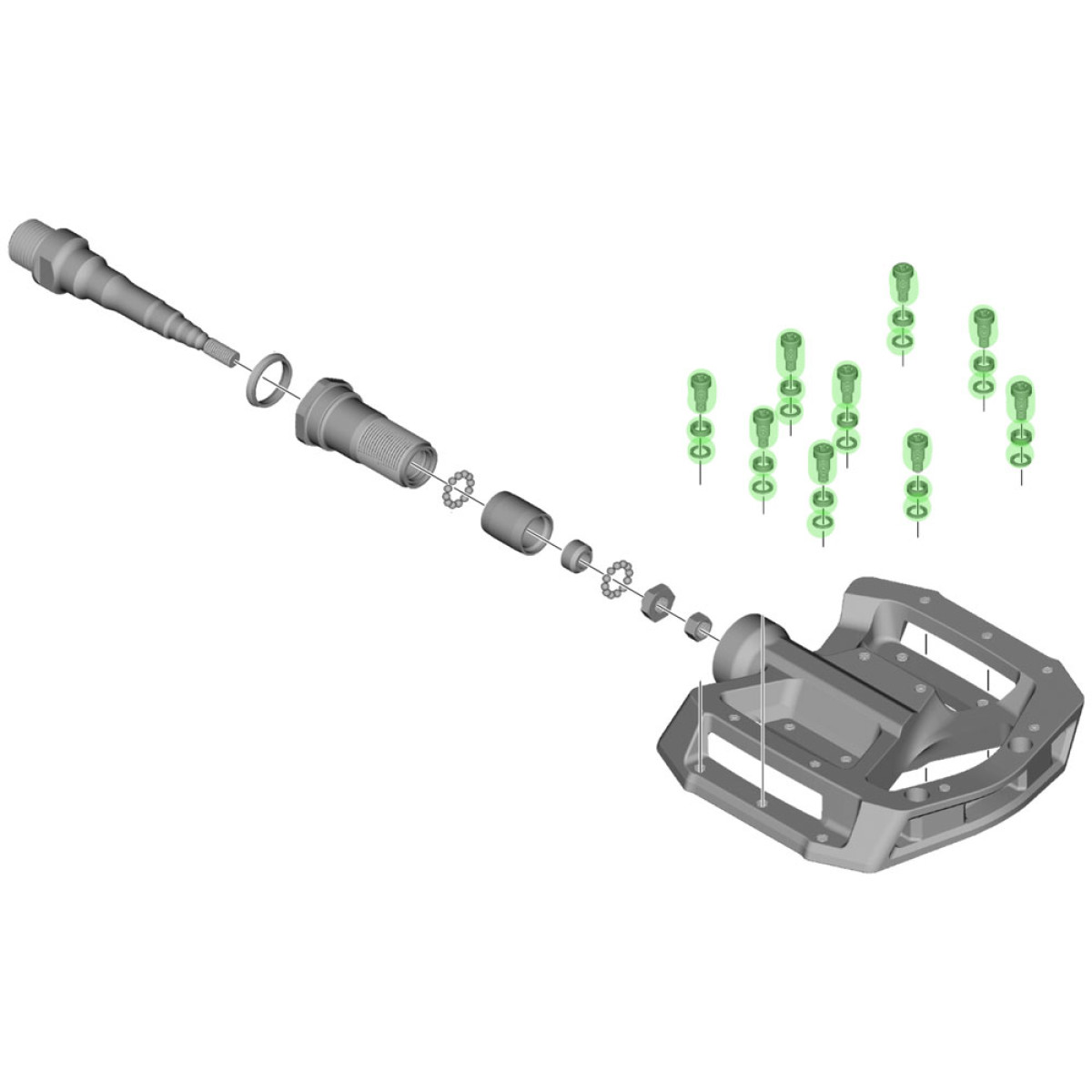 Shimano PD-GR500 poldid ja vaheseinad