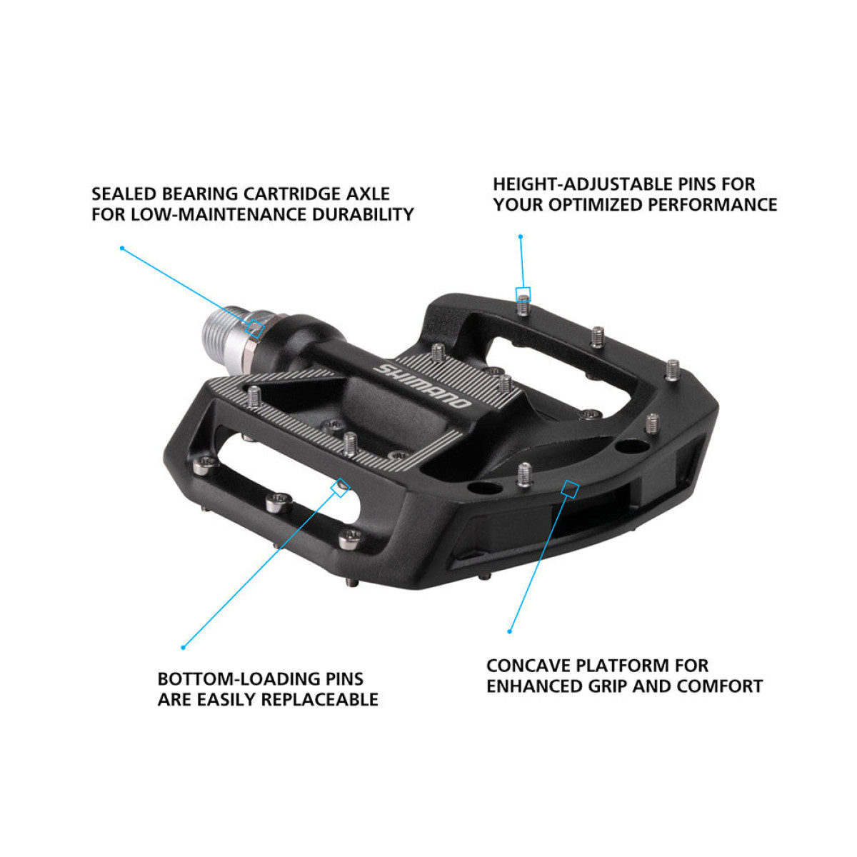 Shimano PD-GR500 pedāļi | Melni