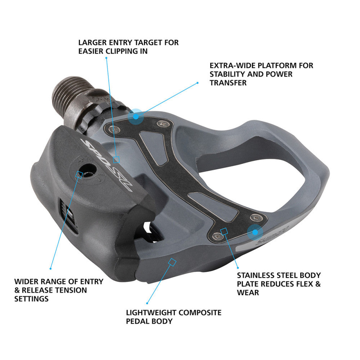 Shimano PD-R550 pedāļi | Grey