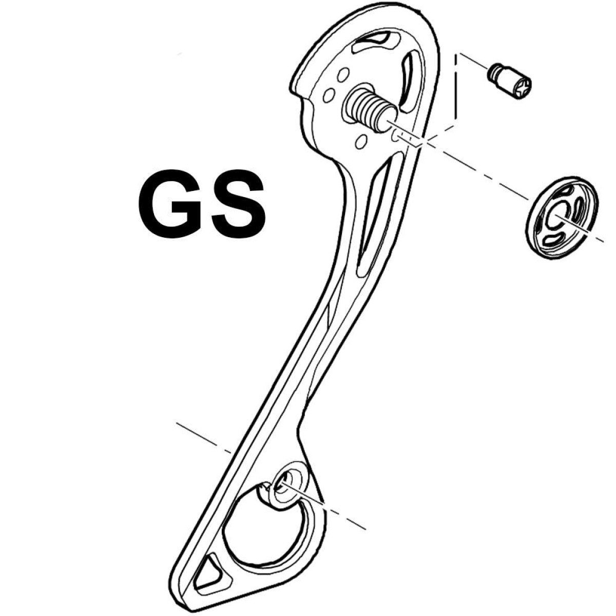 Shimano RD-M786 GS välimine plaat