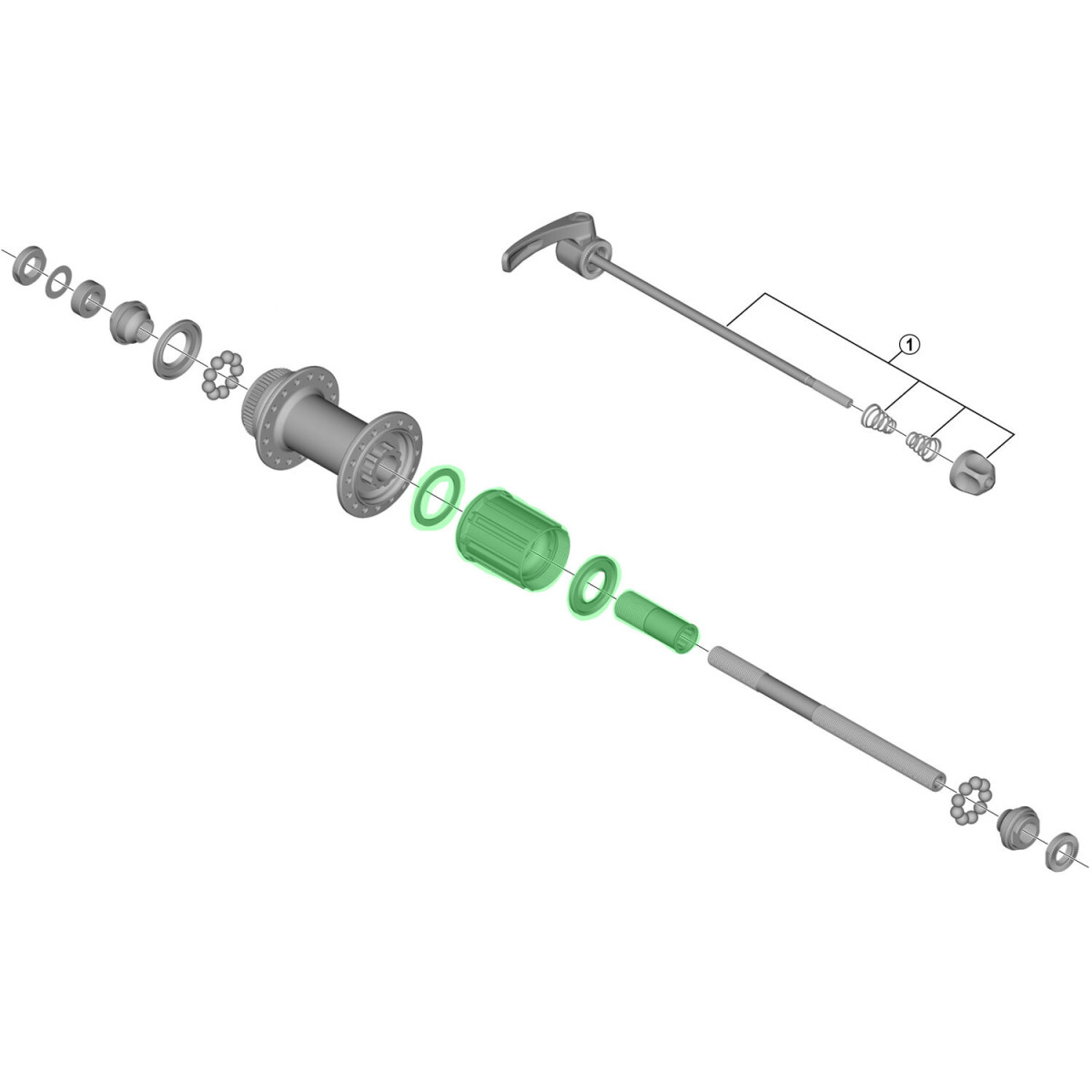 Shimano FH-M665 brīvrumbas korpuss