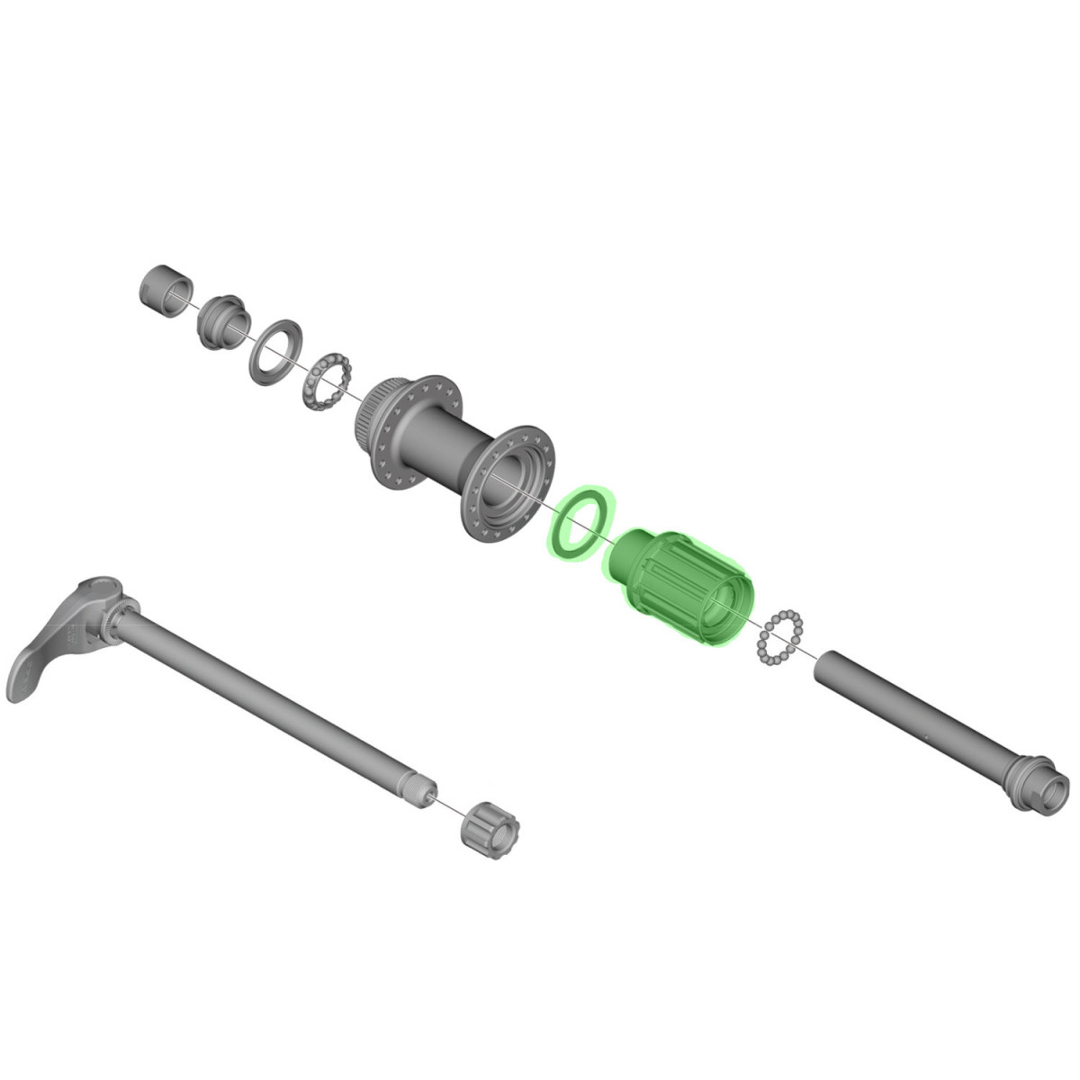 Shimano brīvrumbas korpuss FH-MT400/MT400-B