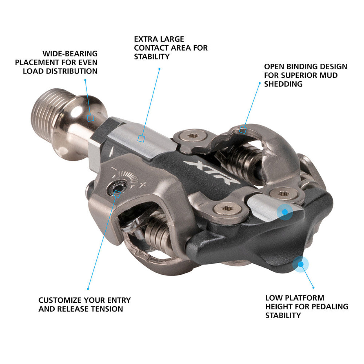Shimano XTR PD-M9100 pedaalid (standard)