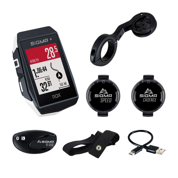 Sigma Sport ROX 11.1 Evo GPS jalgrattaarvuti komplekt | Valge