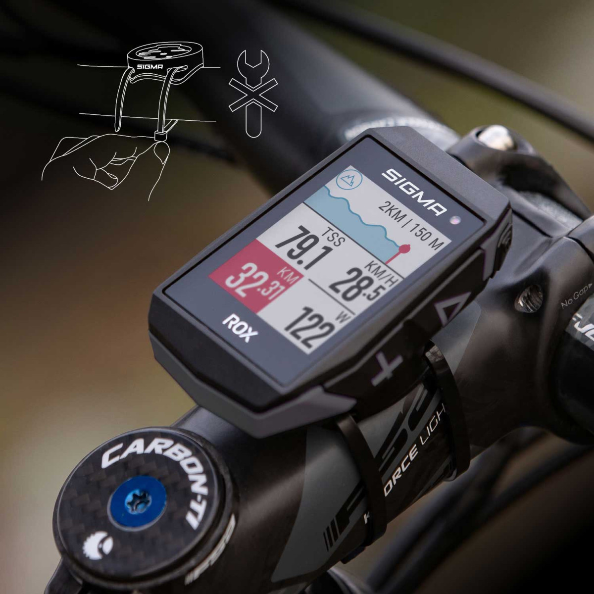 Sigma Sport ROX 11.1 Evo GPS jalgrattaarvuti | Must