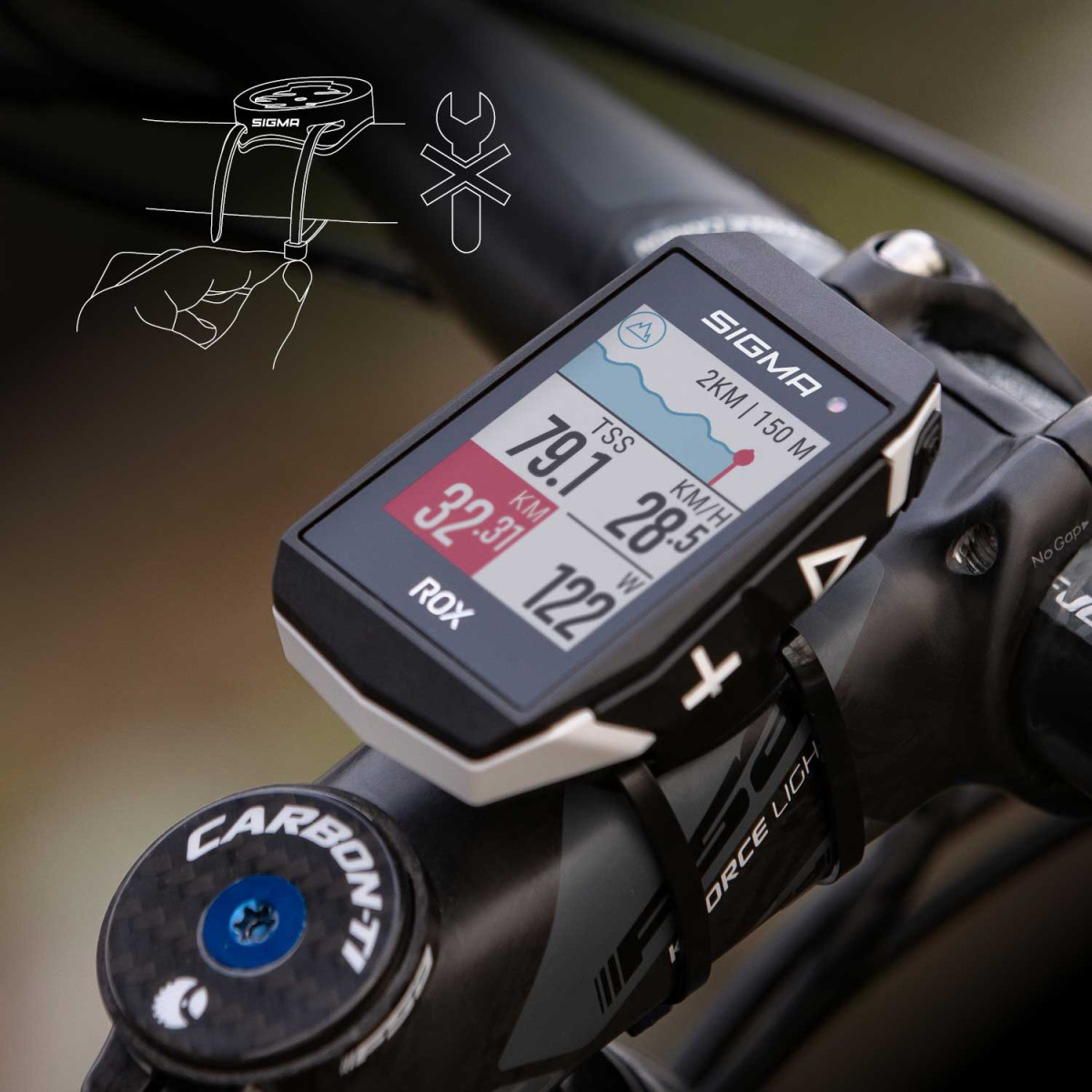 Sigma Sport ROX 11.1 Evo GPS jalgrattaarvuti | Valge