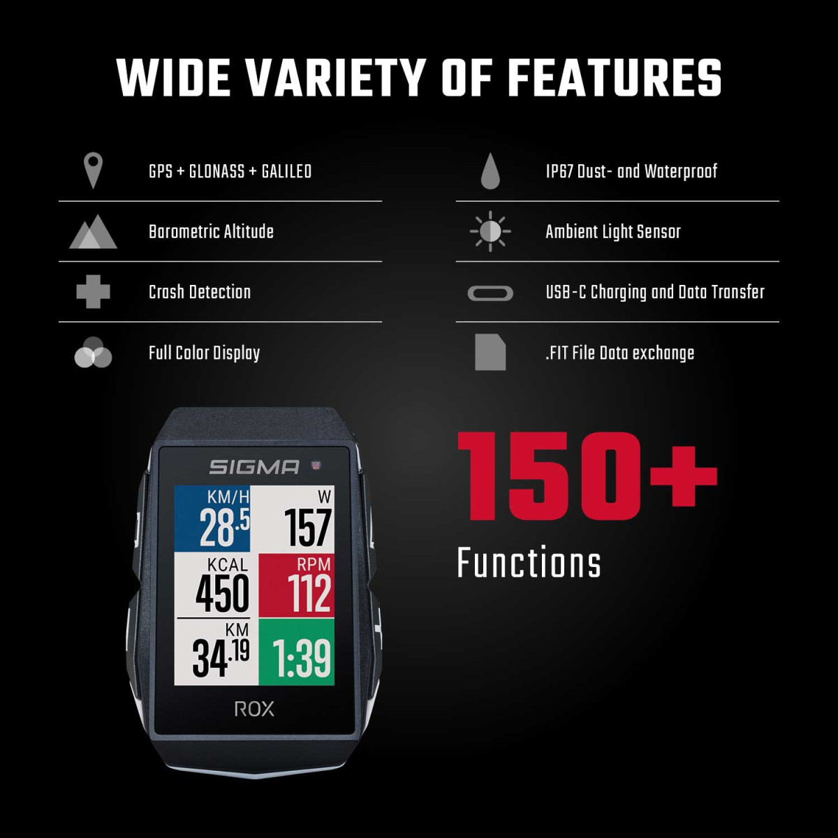 Sigma Sport ROX 11.1 Evo GPS jalgrattaarvuti | Valge