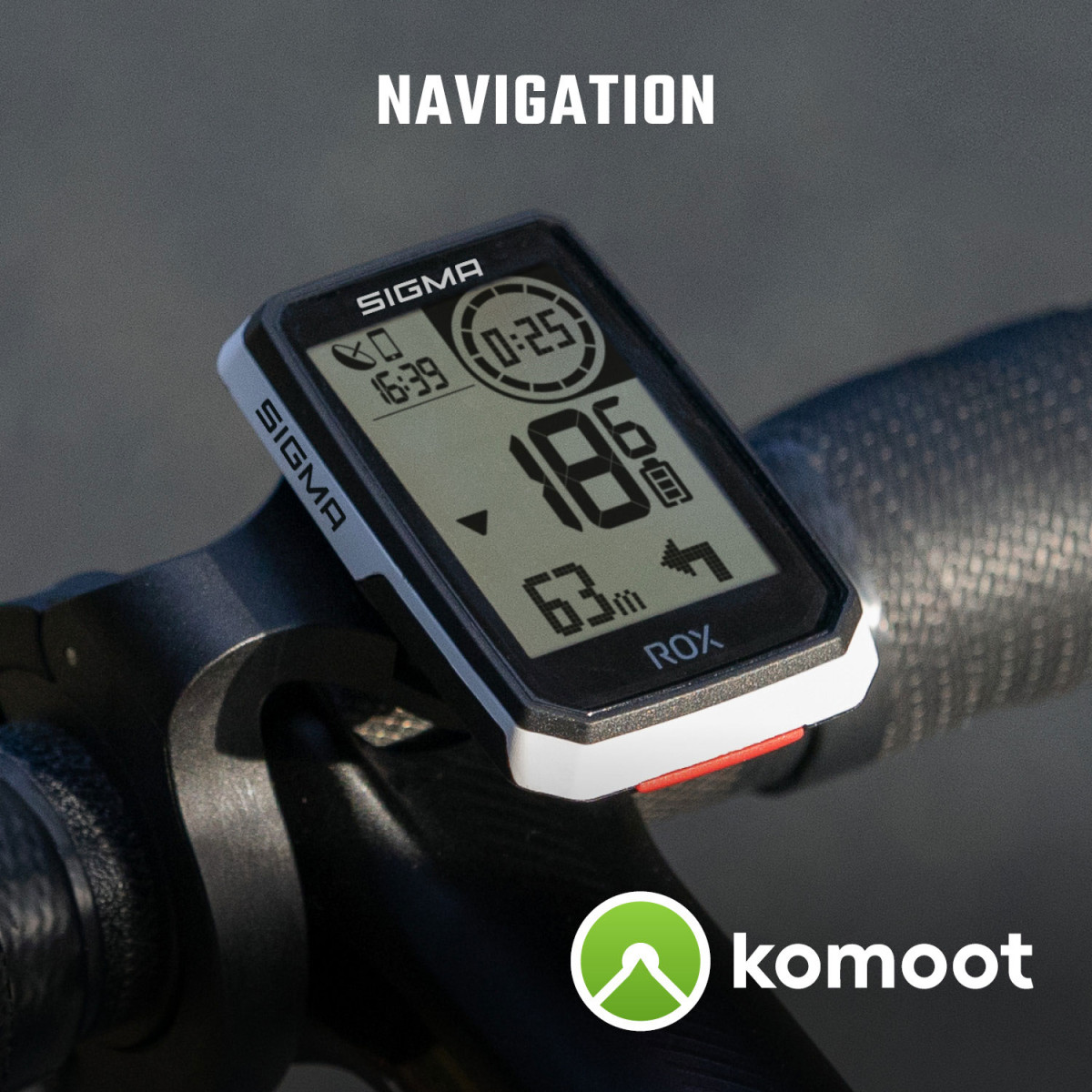 Sigma Sport ROX 2.0 GPS velo dators | Balts
