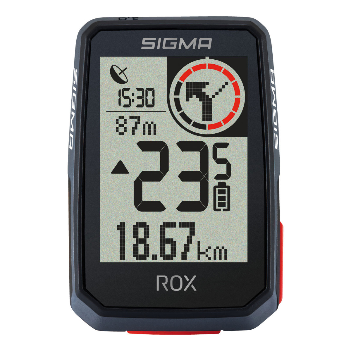 Sigma Sport ROX 2.0 GPS Top Mount jalgrattaarvuti | Must