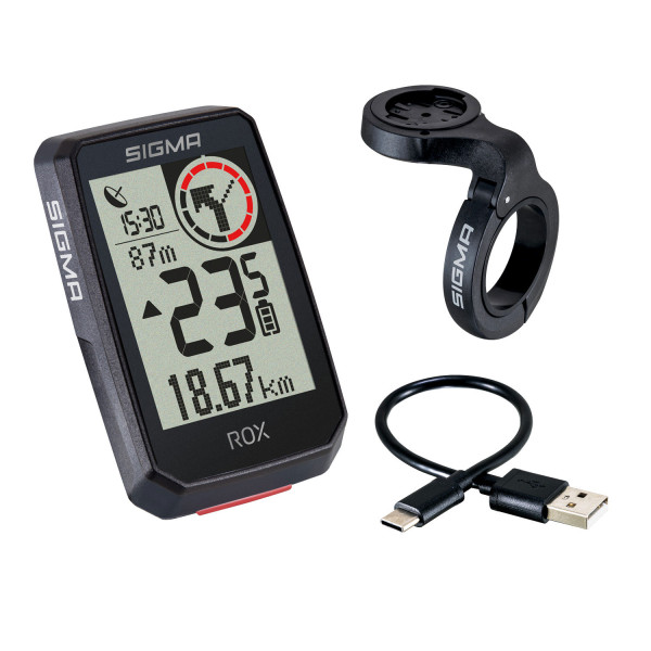 Sigma Sport ROX 2.0 GPS Top Mount jalgrattaarvuti | Must