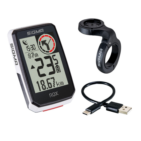 Sigma Sport ROX 2.0 GPS Top Mount jalgrattaarvuti | Valge