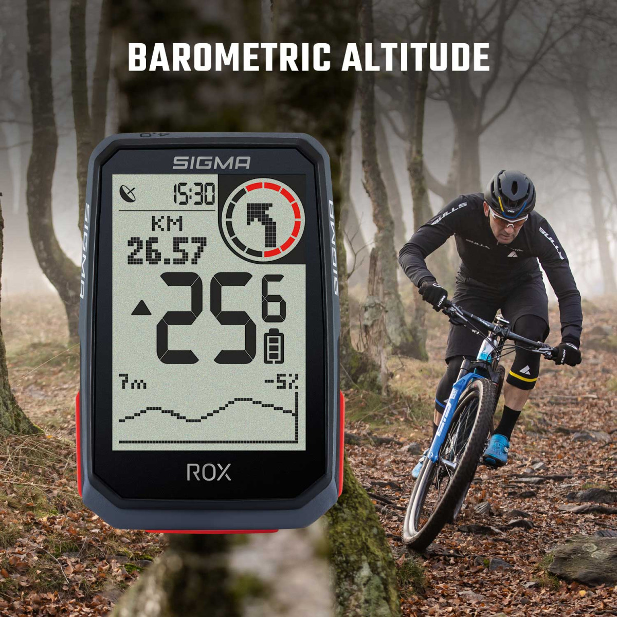 Sigma Sport ROX 4.0 GPS HR jalgrattaarvuti komplekt | Must