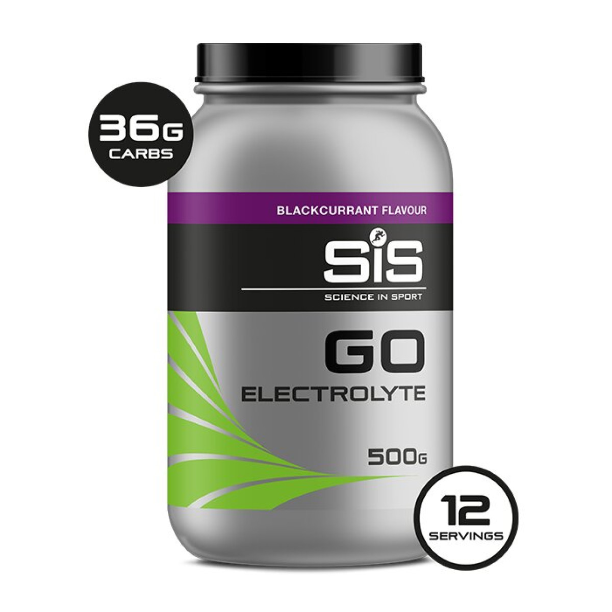 SIS Go Energy + elektrolītu dzēriens| 500g | Melnās jāņogas 