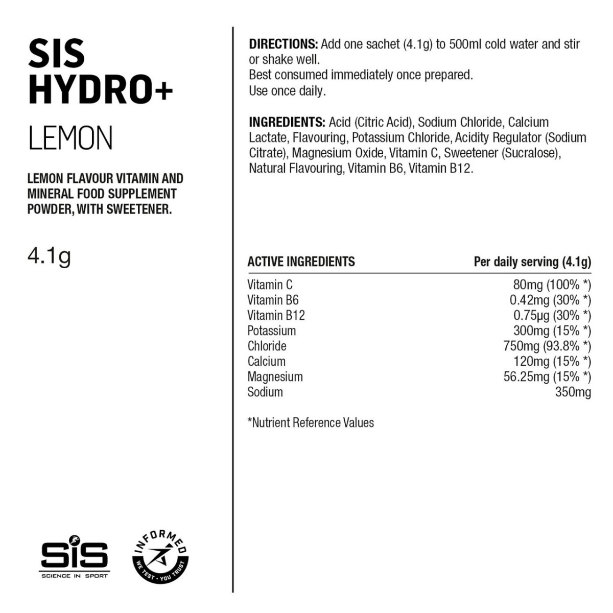 SIS GO Hydro+ elektrolītu dzēriens | 6 pcs | Lemon