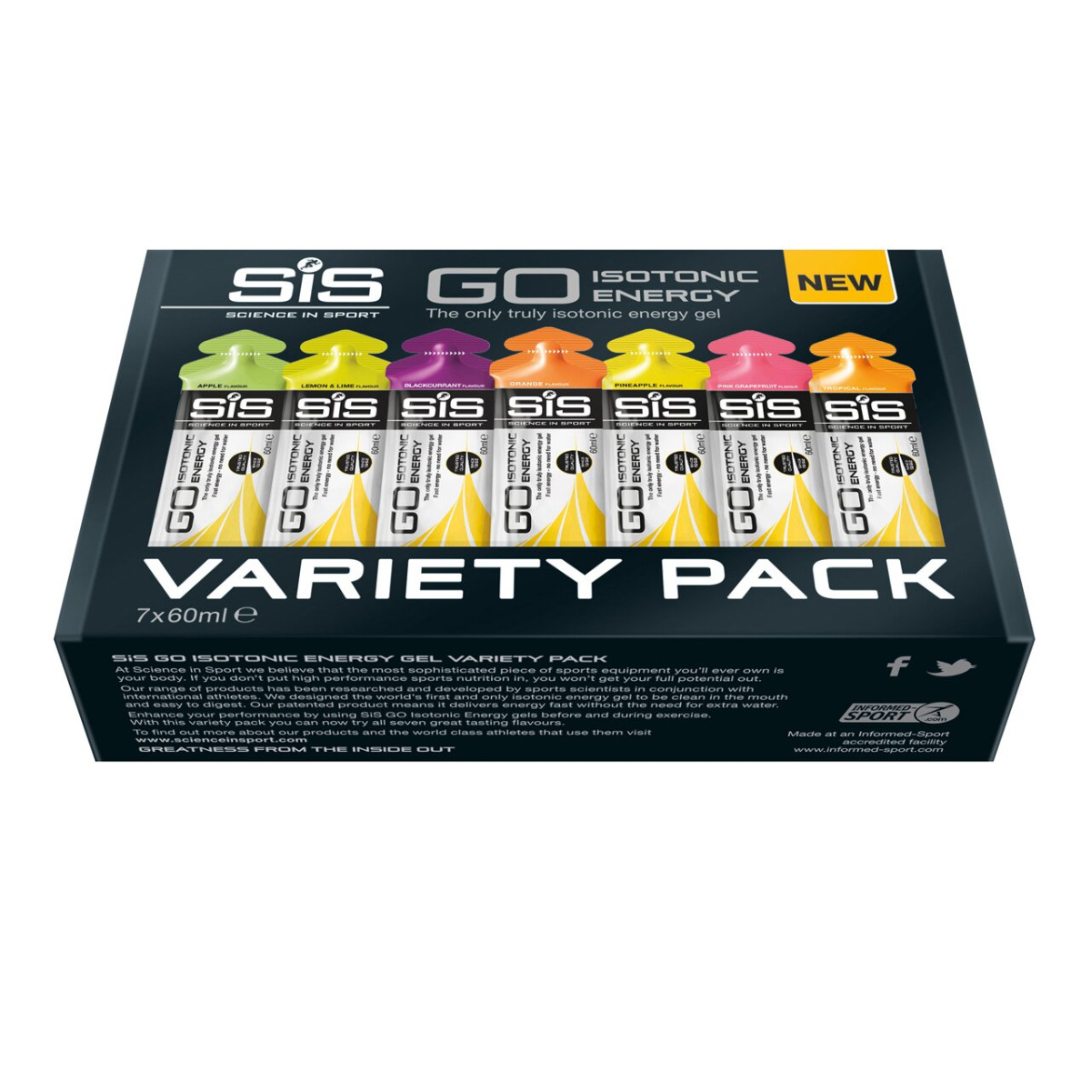 SiS Mixed Go izotoniskie enerģijas želejas | 7 x 60ml