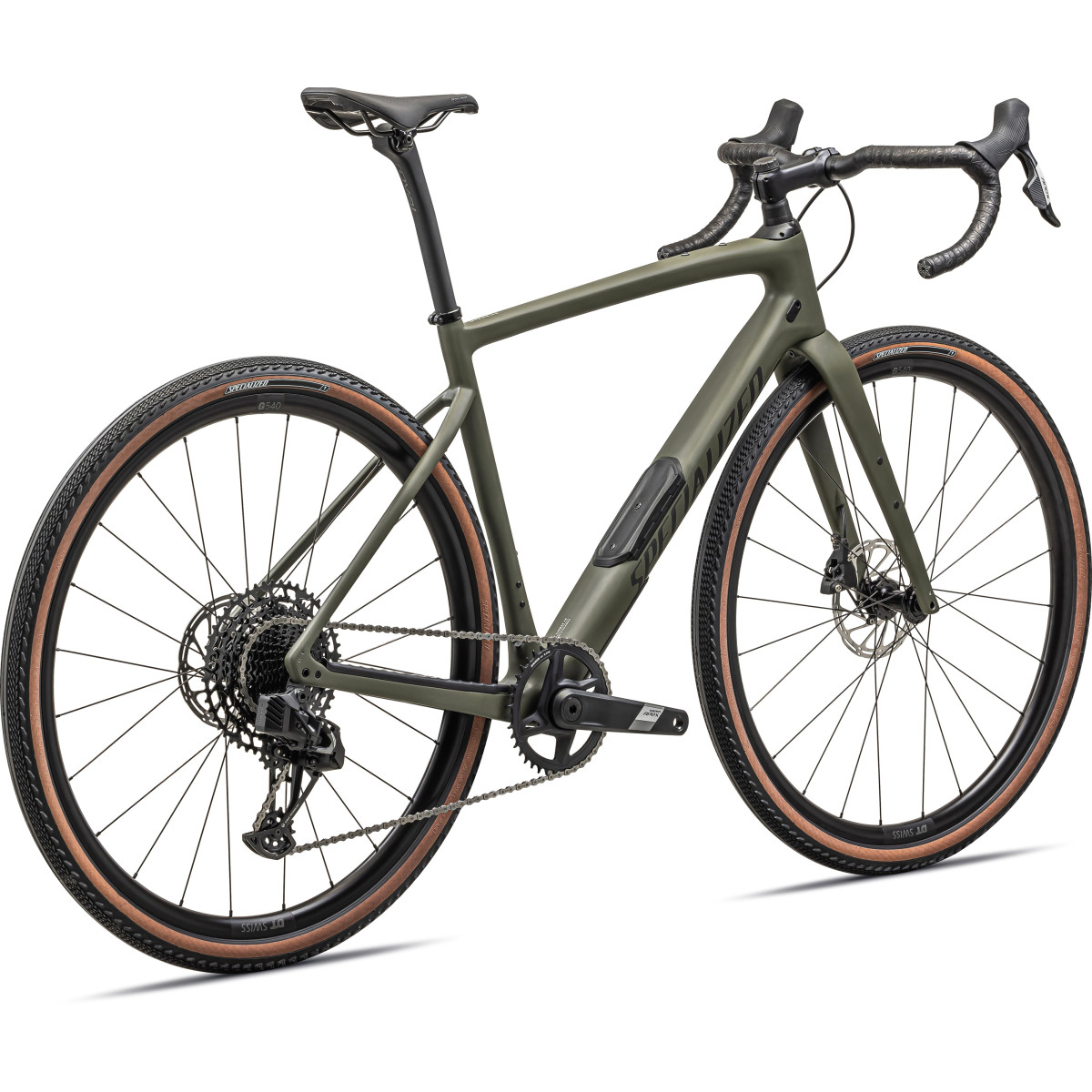 Specialized Diverge Comp Carbon Gravel Bike | Satin Oak Green - Smoke