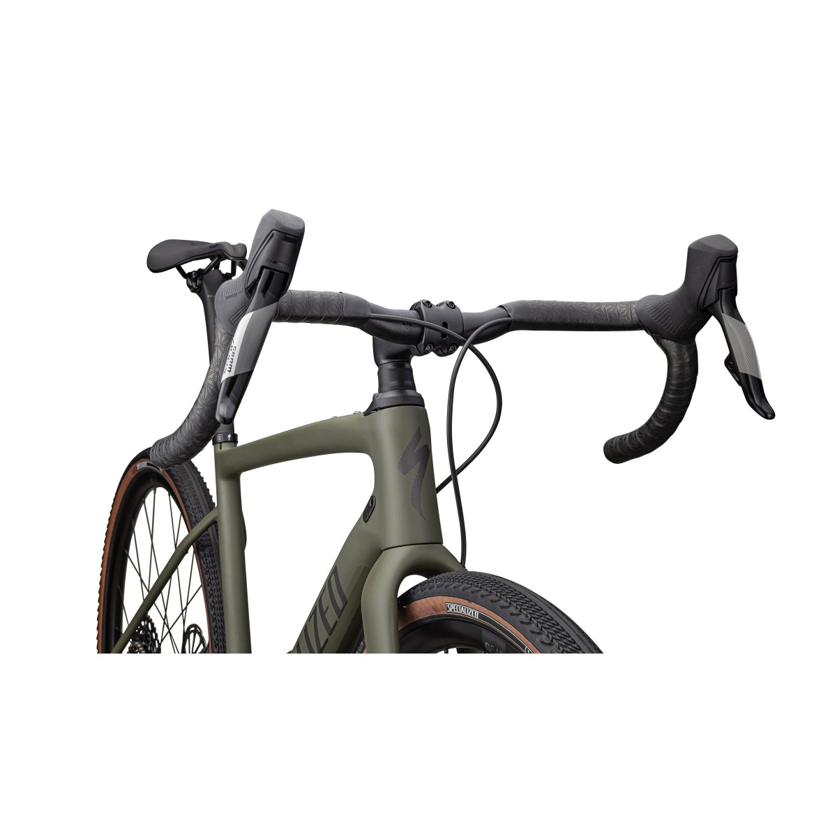 Specialized Diverge Comp Carbon Gravel Bike | Satin Oak Green - Smoke