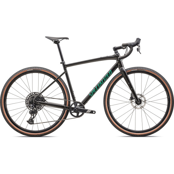 Specialized Diverge Comp E5 gravel jalgratas | Gloss Metallic Obsidian - Metallic Pine Green